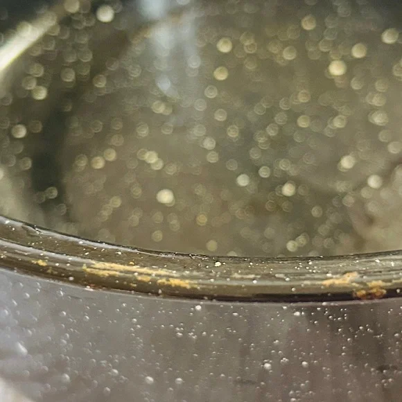 Granite pan with lid, black & white speckled. NEW, never used. - Picture 6 of 6